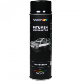 Antikor bituma mastika melna MOTIP BITUMEN auto apakšpuses aizsardzībai - antikorozijas līdzeklis - aerosols 500ml
