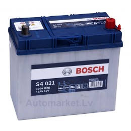 45Ah BOSCH 330A,12V Akumulators S4021 (-+) 238x129x227mm