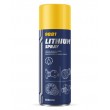 Ūdensizturīga Lītija balta smērviela - aerosols 400ml Lithium spray MANNOL t.sk. velosipēdu ķēžu eļļa 