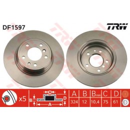 DF1597 TRW  bremžu disks
