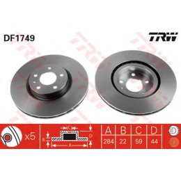 DF1749 TRW  bremžu disks