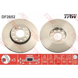 DF2652 TRW  bremžu disks