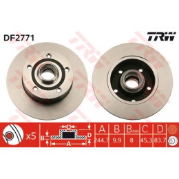 DF2771 TRW  bremžu disks