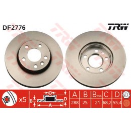 DF2776 TRW  bremžu disks