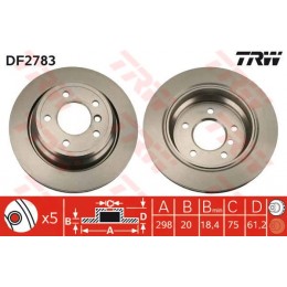 DF2783 TRW тормозной диск