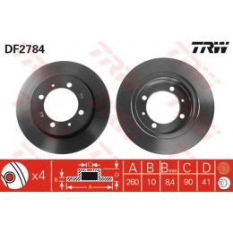DF2784 TRW  bremžu disks