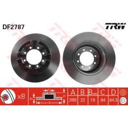 DF2787 TRW  bremžu disks