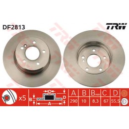 DF2813 TRW  bremžu disks