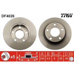 DF4026 TRW  bremžu disks