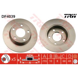 DF4039 TRW  bremžu disks