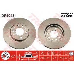 DF4048 TRW  bremžu disks