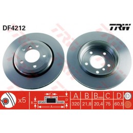 DF4212 TRW  bremžu disks