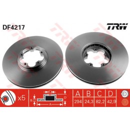 DF4217 TRW  bremžu disks