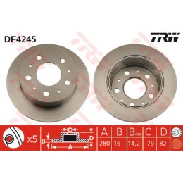 DF4245 TRW  bremžu disks