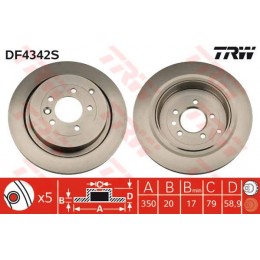 DF4342S TRW  bremžu disks