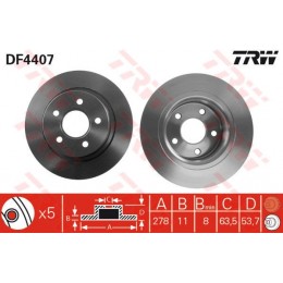 DF4407 TRW  bremžu disks