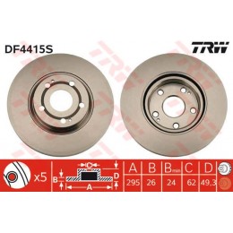 DF4415S TRW  bremžu disks
