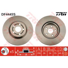 DF4445S TRW  bremžu disks