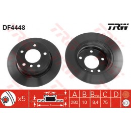 DF4448 TRW  bremžu disks