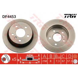 DF4453 TRW  bremžu disks
