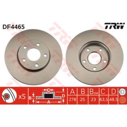 DF4465 TRW  bremžu disks