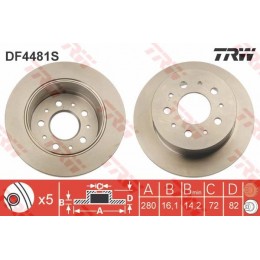 DF4481S TRW  bremžu disks