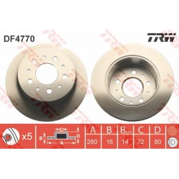 DF4770 TRW  bremžu disks