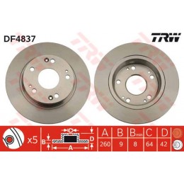 DF4837 TRW  bremžu disks