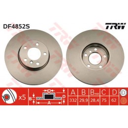 DF4852S TRW  bremžu disks