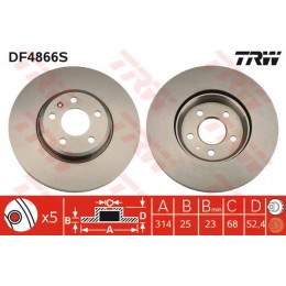 DF4866s TRW  bremžu disks
