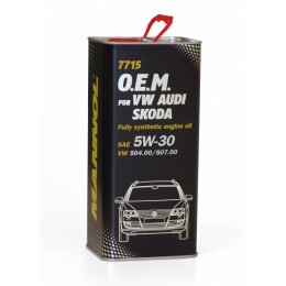 1Л - 5W30 LONGLIFE 504 /507 AUDI SKODA  VW  MANNOL 7715  BMW LL04 синтетическое моторное масло