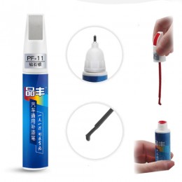Автокраска карандаш + кисточка для закраски дефектов (сколов - царапин) Серебряная TNK11