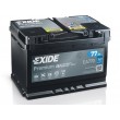 77Ah EXIDE PREMIUM EA770 - 760A,12V Akumulators (-+) 278x175x190 12V