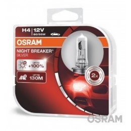 H4 OSRAM NIGHT BREAKER SILVER +100% BOX2gab 64193NBS-NBS галогенная лампа 12V H4 60/55W