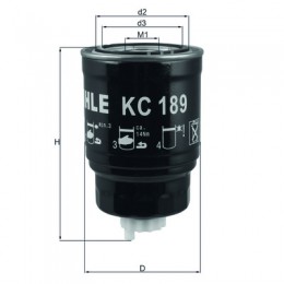KC189 KNECHT MAHLE FILTER топливный фильтр