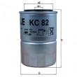 KC82D KNECHT MAHLE FILTER degvielas filtrs