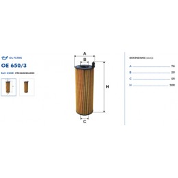 OE650/3 масляный фильтр FILTRON (analogi WL7439, OX196/1D, HU831x)