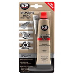 Silikona hermētiķis sarkans K2 SILIKON 350С Gasket Maker Red 85gr