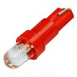 T5 Sarkana 1 diožu LED auto spuldze 12V auto paneļa un salona apgaismojumam