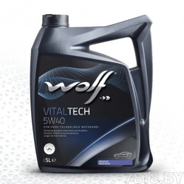 5Л - 5W40 WOLF VITALTECH VW505.00 синтетическое моторное масло