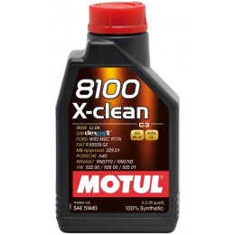 1L MOTUL 8100 X-CLEAN 5W40 C3 моторное масло MB229.51, VW505.01 5w-40