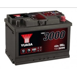 76Ah YUASA 680A,12V Аккумулятор YBX3096 (-+) 278x175x190mm