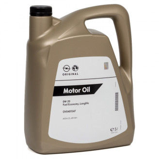 5L - 0W20 GM General motors D OPEL Oriģinālā motoru eļļa