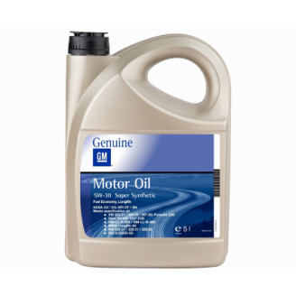 5L - 5W30 GM General motors SUPER SYNTHETIC OPEL Oriģinālā motoru eļļa