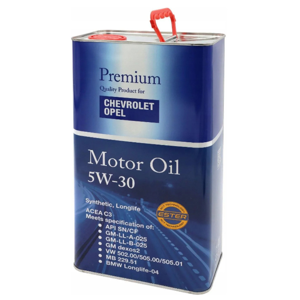 5L - 5W30 OPEL GM Dexos2 sintetiskā motoreļļa FANFARO priekš OPEL Chevrolet + Audi VW BMW MB 5w-30