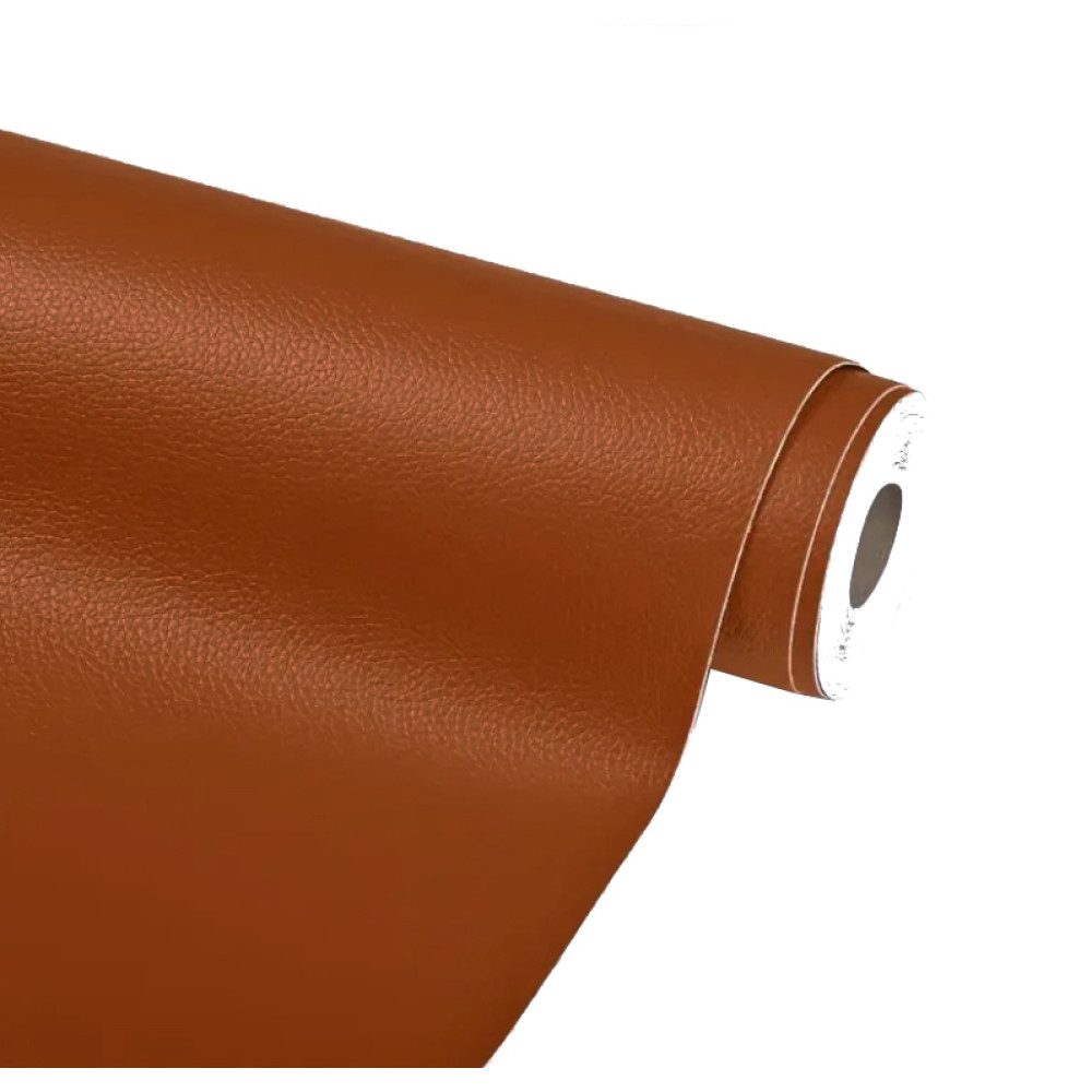 100cm x 50cm Isekleepuv nahk - Tumeoranž. Nahk- ja vinüültoodete - autoistmete, mööbli, kottide, jalatsite - parandamiseks