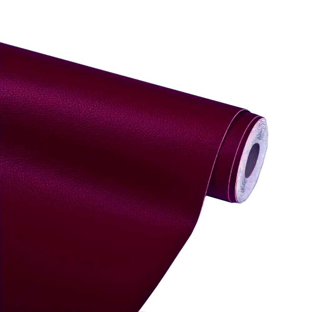 200cm x 50cm Isekleepuv nahk Burgundia. Nahk- ja vinüültoodete - autoistmete, mööbli, kottide, jalatsite - parandamiseks