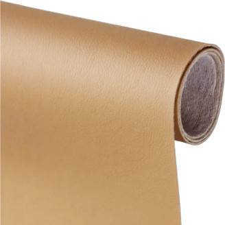 100cm x 50cm Self-Adhesive Leather Caramel beige. For Repairing Leather and Vinyl Products: Car Seats - Furniture - Bags - Shoes