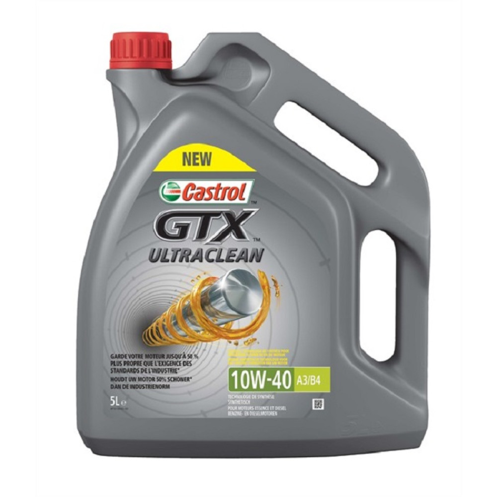 5L - 10w40 Castrol GTX ULTRACLEAN mootoriõli 5L - 10w40 Castrol GTX ULTRACLEAN mootoriõli