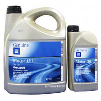 5L - 5w30 GM OPEL DEXOS 2 Oriģinālā motoru eļļa General Motors